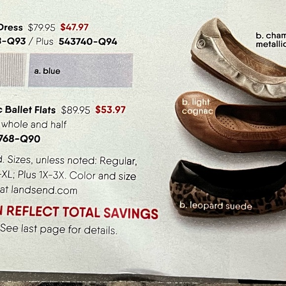 Lands’ End Suede Ballet flats - Picture 10 of 10